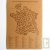 Cahier recycl� 48 pages A4 brun �colier carte de France Grands carreaux