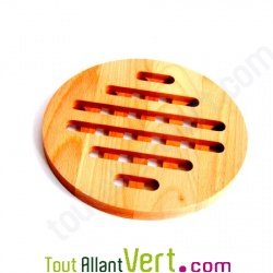 Dessous de plat en bois de h�tre FSC Rond 20x1.5cm