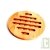 Dessous de plat en bois de hêtre FSC Rond 20x1.5cm Dessous de plat en bois de hêtre FSC Rond 20x1.5cm