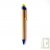 Stylo bille bleu en papier recycl� r�tractable