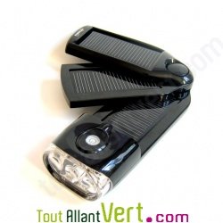 Chargeur Solaire 3 panneaux Eagle t�l�phone GSM et lampe torche LED