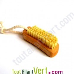 Brosse � ongle, fibres v�g�tales et bois de h�tre, 10 cm