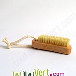 Brosse � ongle, fibres v�g�tales et bois de h�tre, 10 cm
