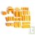 Cube en bois naturel, diff�rentes formes, 30 pi�ces