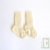 Chaussette enfant 100% pure laine vierge, �cru, 1 mois, pointure 19/20