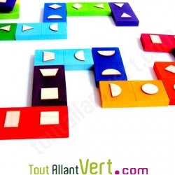 Geo Domino, le jeu en bois des dominos aux formes g�om�triques