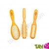 Brosse cheveux en bois, picots en bois