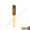 Brosse cheveux en bois, poils naturel de sanglier