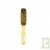 Brosse cheveux fine plate en bois, poils naturel de sanglier