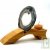Arche en bois et son agate + bougie dans un pot en verre, 20 cm