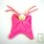 Doudou souriant rose en coton bio