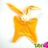 Doudou souriant jaune en coton bio