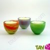 Bougie parfum�e 100% bio + verre recycl�