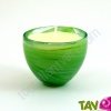 Bougie parfum�e citronelle 100% bio + verre recycl�