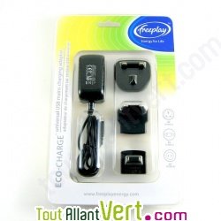 Adaptateur secteur USB universel Eco-Charge Freeplay
