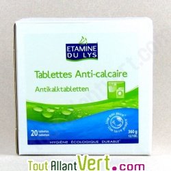 Tablettes anti-calcaire pour machines, x 20 doses