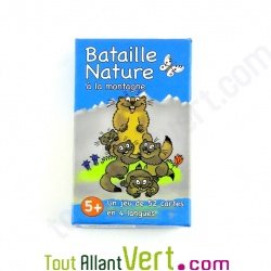 Jeu de cartes Bataille Nature � la montagne