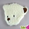 T�te d'ours laine bouillotte avec noyaux de cerises, 24 cm