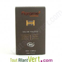 Eau de toilette bio au c�dre bio, Florame, 100ml