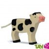 Veau en bois debout 9cm
