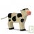 Veau en bois debout 9cm