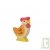 Poule en bois debout 7 cm