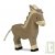 Ane gris en bois debout 13 cm