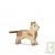 Petit chat en bois debout 6 cm