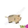 Petit cochon en bois tachet� 4 cm