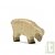 Mouton blanc en bois qui broute 7 cm
