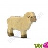 Mouton blanc en bois debout 8,5 cm