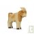 Bouc en bois debout avec 2 petites cornes 9,5 cm