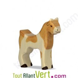 Ch�vre en bois debout 9 cm