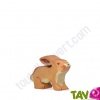Lapin en bois pr�t � bondir 4x5,5 cm