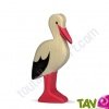 Cigogne en bois debout 11,5 cm