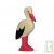 Cigogne en bois debout 11,5 cm