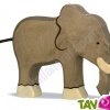 El�phant en bois debout 15 cm
