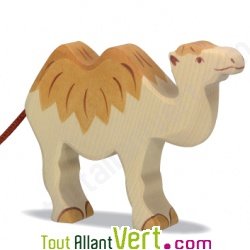 Chameau en bois debout 13 cm