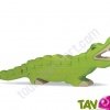 Crocodile vert en bois 7 cm