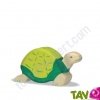 Tortue verte en bois 5 cm