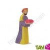 Melchior en bois, le roi mage 15 cm