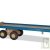 Semi-remorque bleue en bois 10x49 cm