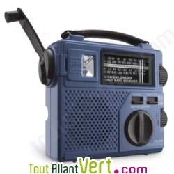 Radio ETON � alimentation propre AM/FM/ondes courtes et lampe de poche FR200