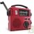 Radio ETON � alimentation propre AM/FM/ondes courtes et lampe de poche FR200 Rouge