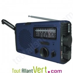 Radio ETON � alimentation propre AM/FM/ondes courtes multifonctions FR350 Bleu
