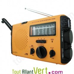 Radio ETON � alimentation propre AM/FM/ondes courtes multifonctions FR350