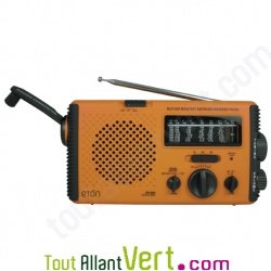 Radio ETON � alimentation propre AM/FM/ondes courtes multifonctions FR350