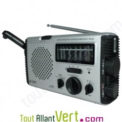 Radio ETON � alimentation propre AM/FM/ondes courtes multifonctions FR350 M�tal