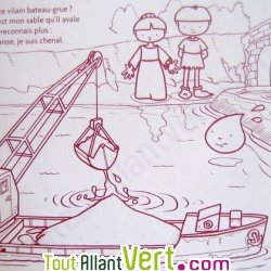 Cahier � colorier Thierry et Maguelonne en papier recycl�