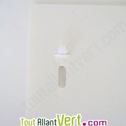 Agrafeuse sans agrafes bleue en bioplastique